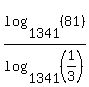 log%281341%2C+%2881%29%29%2Flog%281341%2C+%281%2F3%29%29