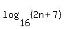 log%2816%2C%282n%2B7%29%29