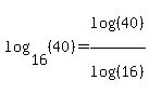 log%2816%2C%2840%29%29=log%28%2840%29%29%2Flog%28%2816%29%29