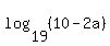 log%2819%2C%2810-2a%29%29