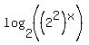 log%282%2C%28%282%5E2%29%5Ex%29%29