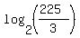 log%282%2C%28%28225%29%2F3%29%29