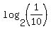 log%282%2C%281%2F10%29%29