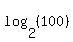 log%282%2C%28100%29%29