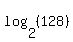 log%282%2C%28128%29%29