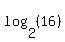 log%282%2C%2816%29%29