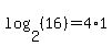 log%282%2C%2816%29%29+=+4%2A1