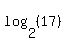 log%282%2C%2817%29%29