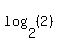 log%282%2C%282%29%29