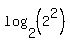 log%282%2C%282%5E2%29%29
