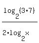 log%282%2C%283%2A7%29%29%2F%282%2Alog%282%2Cx%29%29