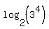 log%282%2C%283%5E4%29%29