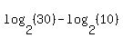 log%282%2C%2830%29%29-log%282%2C%2810%29%29
