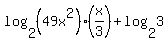 log%282%2C%2849x%5E2%29%28x%2F3%29%29%2Blog%282%2C3%29