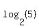 log%282%2C%285%29%29