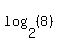 log%282%2C%288%29%29