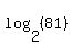 log%282%2C%2881%29%29
