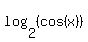 log%282%2C%28cos%28x%29%29%29