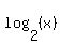 log%282%2C%28x%29%29