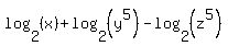 log%282%2C%28x%29%29%2Blog%282%2C%28y%5E5%29%29-log%282%2C%28z%5E5%29%29