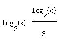 log%282%2C%28x%29%29-log%282%2C%28x%29%29%2F3%5E%22%22%5E%22%22