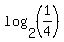 log%282%2C+%281%2F4%29%29