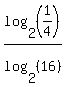 log%282%2C+%281%2F4%29%29%2Flog%282%2C+%2816%29%29