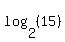 log%282%2C+%2815%29%29
