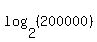 log%282%2C+%28200000%29%29