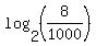 log%282%2C++%288%2F1000%29%29