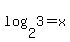 log%282%2C+3%29=x
