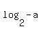 log%282%2C-a%29