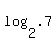 log%282%2C.7%29