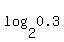 log%282%2C0.3%29
