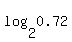 log%282%2C0.72%29