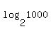 log%282%2C1000%29