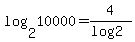 log%282%2C10000%29=+4%2F%28log+2%29