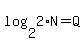 log%282%2C2%2AN%29=Q