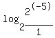 log%282%2C2%5E-5%2F1%29