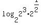 log%282%2C2%5E3%2A2%5E%281%2F2%29%29