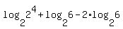 log%282%2C2%5E4%29%2Blog%282%2C6%29-2%2Alog%282%2C6%29