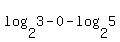 log%282%2C3%29-0-log%282%2C5%29