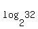 log%282%2C32%29