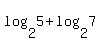 log%282%2C5%29%2Blog%282%2C7%29