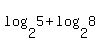log%282%2C5%29%2Blog%282%2C8%29