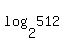 log%282%2C512%29+