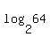 log%282%2C64%29