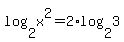 log%282%2Cx%5E2%29+=+2%2Alog%282%2C3%29