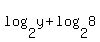 log%282%2Cy%29+%2B+log%282%2C8%29
