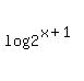 log%282%5E%28x%2B1%29%29